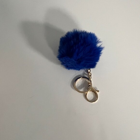 Set of Colorful Poms Keychains Fluffy Ball Faux Fur - Picture 8 of 15